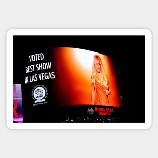 Neon Show Poster Las Vegas America Sticker